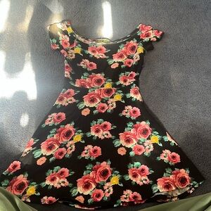 Flower skater dress